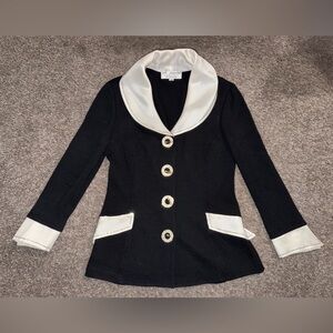 St. John Couture Black and White Jacket